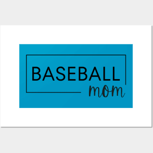 Baseball Mom Plain Box Posters and Art